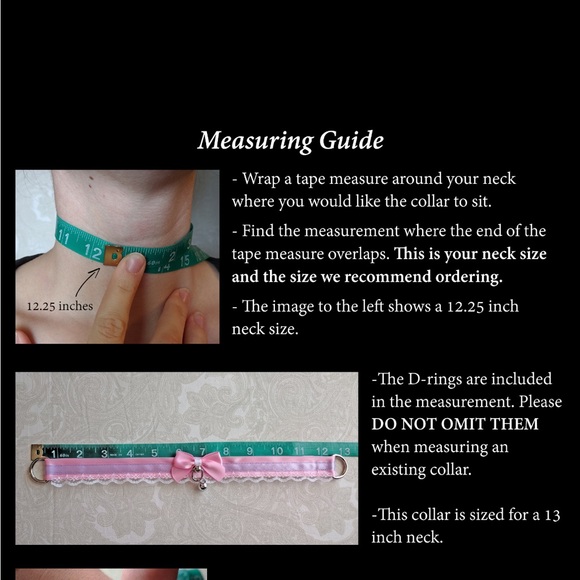 Heart Necklace/collar pink gold kawaii cute Goth - Picture 3 of 3